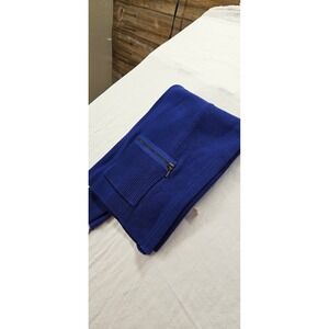 Chico's Royal Blue Cardigan Sweater Zipper Pockets Size 2 L